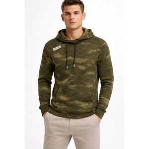 Legends Hawthorne‎ Tech Hoodie Men's Small Green Camouflage Pullover
